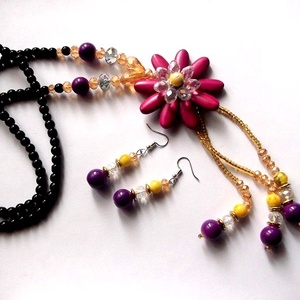 set cu howlite si cristale 45258, Bijuterii, Seturi de bijuterii, Confecționarea bijuteriilor, ARTYNOS