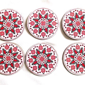 suporturi pahare motiv traditional 45211, Casă & Stil de viață, Accesorii pentru echipamente de bucătărie, Accesorii de servire, Suporturi pahare, Decoupage, transfer și tehnici șervețel, ARTYNOS