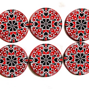 suporturi pahare motiv traditional 45212, Casă & Stil de viață, Accesorii pentru echipamente de bucătărie, Accesorii de servire, Suporturi pahare, Decoupage, transfer și tehnici șervețel, ARTYNOS