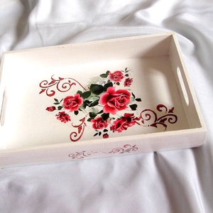 Tava lemn 40283, Casă & Stil de viață, Accesorii pentru decorat casa, Decorațiuni de masă și decorațiuni pentru rafturi , Decorațiuni de masă, Decoupage, transfer și tehnici șervețel, ARTYNOS