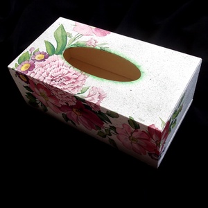 Cutie pt servetele de hartie cu flori 40190 - casă & stil de viață - accesorii pentru echipamente de bucătărie - accesorii de servire - inele șervețele masă, suport șervețel - Artynos.ro