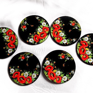 suporturi pahare maci 39845, Casă & Stil de viață, Accesorii pentru echipamente de bucătărie, Accesorii de servire, Suporturi pahare, Decoupage, transfer și tehnici șervețel, ARTYNOS