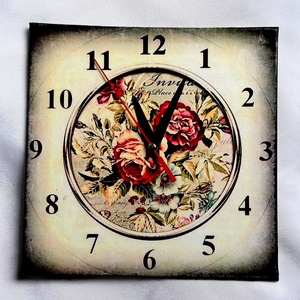 ceas de perete 39758, Casă & Stil de viață, Accesorii pentru decorat casa, Decorațiuni de pereți, decorațiuni suspendate, Ceasuri de perete, Decoupage, transfer și tehnici șervețel, ARTYNOS