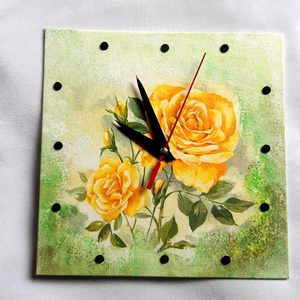 ceas de perete 39755, Casă & Stil de viață, Accesorii pentru decorat casa, Decorațiuni de pereți, decorațiuni suspendate, Ceasuri de perete, Decoupage, transfer și tehnici șervețel, ARTYNOS