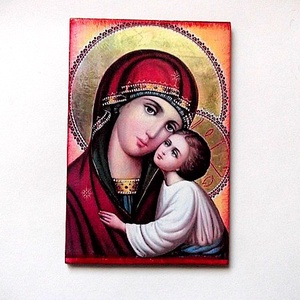 Magnet frigider cu Maica Domnului 45836, Casă & Stil de viață, Accesorii pentru echipamente de bucătărie, Decorații de bucătărie, Magneți de frigider, Decoupage, transfer și tehnici șervețel, ARTYNOS