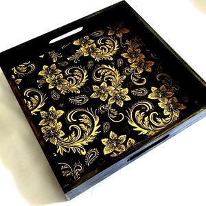 tava lemn 46207, Casă & Stil de viață, Accesorii pentru echipamente de bucătărie, Accesorii de servire, Boluri și farfurii din lemn, bol de servire, Decoupage, transfer și tehnici șervețel, ARTYNOS
