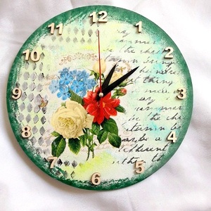 ceas de perete 36683, Casă & Stil de viață, Accesorii pentru decorat casa, Decorațiuni de pereți, decorațiuni suspendate, Ceasuri de perete, Decoupage, transfer și tehnici șervețel, ARTYNOS