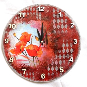 ceas de perete maci 36704, Casă & Stil de viață, Accesorii pentru decorat casa, Decorațiuni de pereți, decorațiuni suspendate, Ceasuri de perete, Decoupage, transfer și tehnici șervețel, ARTYNOS