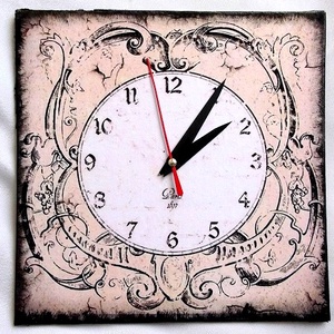 ceas perete 34151, Casă & Stil de viață, Accesorii pentru decorat casa, Decorațiuni de pereți, decorațiuni suspendate, Ceasuri de perete, Decoupage, transfer și tehnici șervețel, ARTYNOS