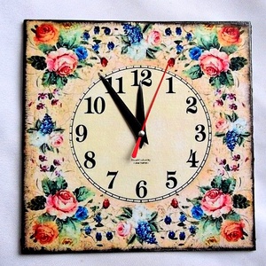  ceas perete 34056, Casă & Stil de viață, Accesorii pentru decorat casa, Decorațiuni de pereți, decorațiuni suspendate, Ceasuri de perete, Decoupage, transfer și tehnici șervețel, ARTYNOS