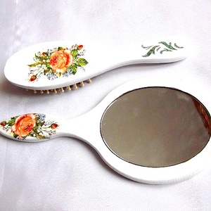 set perie de par si oglinda 33861, Casă & Stil de viață, Accesorii baie, Decorațiuni baie și de toaletă, Decoupage, transfer și tehnici șervețel, ARTYNOS