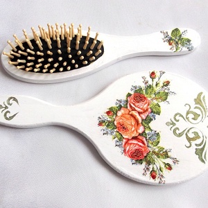 set perie de par si oglinda 33861 - casă & stil de viață - accesorii baie - decorațiuni baie și de toaletă - Artynos.ro