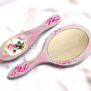 set perie de par si oglinda 33288 - casă & stil de viață - accesorii baie - decorațiuni baie și de toaletă - Artynos.ro