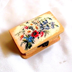 Cutie din lemn tip carte 46637, Casă & Stil de viață, Materiale de depozitare și sortare, Cutie depozitare, Decoupage, transfer și tehnici șervețel, ARTYNOS