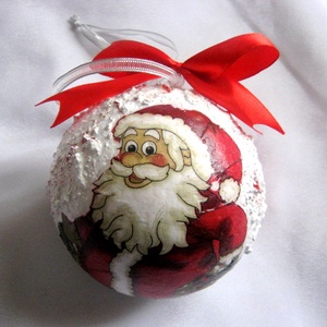 glob pt craciun 29923, Accesorii de Crăciun, Decorațiuni de Crăciun de casă, Decorațiuni pentru pomul de Crăciun, Decoupage, transfer și tehnici șervețel, ARTYNOS