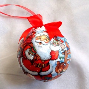 glob craciun 33581, Accesorii de Crăciun, Decorațiuni de Crăciun de casă, Decorațiuni pentru pomul de Crăciun, Decoupage, transfer și tehnici șervețel, ARTYNOS