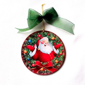 glob pe lemn 40032, Accesorii de Crăciun, Decorațiuni de Crăciun de casă, Decorațiuni pentru pomul de Crăciun, Decoupage, transfer și tehnici șervețel, ARTYNOS