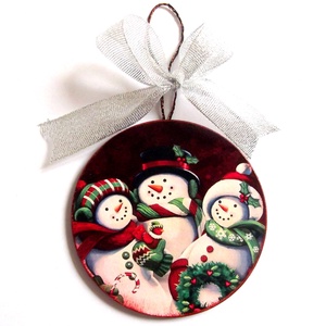glob pe lemn de craciun 42201, Accesorii de Craciun, Decoratiuni de Craciun de casa, Decoratiuni pentru pomul de Craciun, Decoupage, transfer si tehnici servetel, ARTYNOS