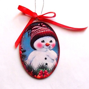 glob pe lemn 44823, Accesorii de Crăciun, Decorațiuni de Crăciun de casă, Decorațiuni pentru pomul de Crăciun, Decoupage, transfer și tehnici șervețel, ARTYNOS