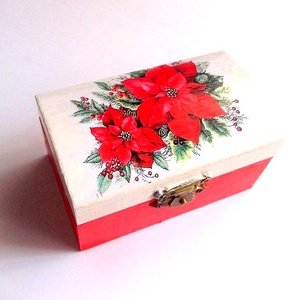 Cutie lemn decorata 47385 - casă & stil de viață - materiale de depozitare și sortare - cutie depozitare - Artynos.ro