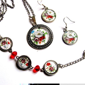set floral 29680, Bijuterii, Seturi de bijuterii, Confecționarea bijuteriilor, ARTYNOS