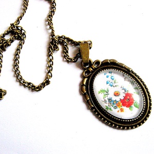 colier floral 29454, Bijuterii, Coliere, Coliere cu pandantive, Confecționarea bijuteriilor, ARTYNOS