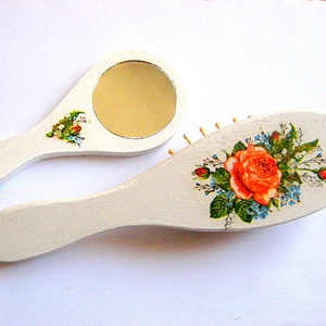 set perie de par si oglinda 29416 - casă & stil de viață - accesorii pentru decorat casa - oglinzi perete, oglinzi decor - Artynos.ro