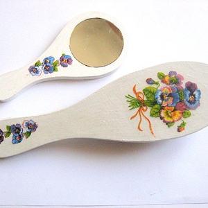 set perie de par si oglinda 29407 - casă & stil de viață - accesorii pentru decorat casa - oglinzi perete, oglinzi decor - Artynos.ro