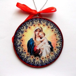 glob pe lemn de craciun 47451, Accesorii de Crăciun, Decorațiuni de Crăciun de casă, Decorațiuni pentru pomul de Crăciun, Decoupage, transfer și tehnici șervețel, ARTYNOS