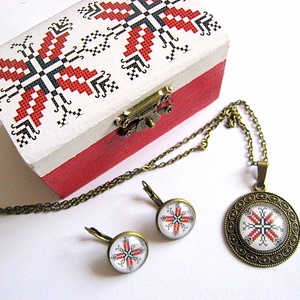 Set cadou cu motiv traditional 28963, Bijuterii, Seturi de bijuterii, Confecționarea bijuteriilor, ARTYNOS