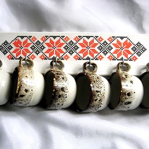  Cuier din lemn motiv traditional 28864, Casă & Stil de viață, Accesorii pentru decorat casa, Decorațiuni de pereți, decorațiuni suspendate, Suport pentru chei, Decoupage, transfer și tehnici șervețel, ARTYNOS