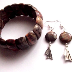 set bijuterii cu jasper. 47796 - bijuterii - seturi de bijuterii - Artynos.ro