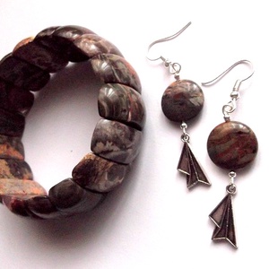 set bijuterii cu jasper. 47796 - bijuterii - seturi de bijuterii - Artynos.ro