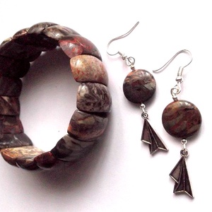 set bijuterii cu jasper. 47796 - bijuterii - seturi de bijuterii - Artynos.ro