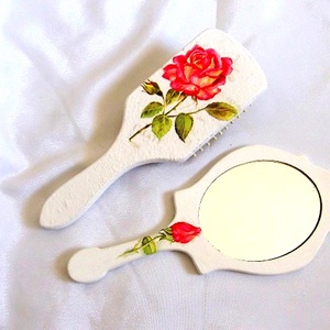 set perie de par si oglinda 48073, Casă & Stil de viață, Accesorii pentru decorat casa, Oglinzi perete, oglinzi decor, Broderie, ARTYNOS