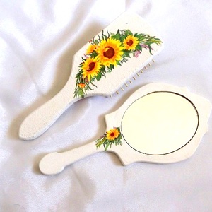 set perie de par si oglinda 48075 - casă & stil de viață - accesorii pentru decorat casa - oglinzi perete, oglinzi decor - Artynos.ro