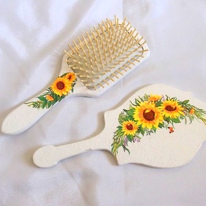 set perie de par si oglinda 48075, Casă & Stil de viață, Accesorii pentru decorat casa, Oglinzi perete, oglinzi decor, Decoupage, transfer și tehnici șervețel, ARTYNOS