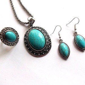 set bijuterii cu turcoaz 48346 - Artynos.ro