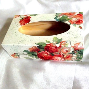 Cutie lemn pt servetele de hartie 48391, Casa & Stil de viata, Accesorii pentru echipamente de bucatarie, Accesorii de servire, Inele servetele masa, suport servetel, Decoupage, transfer si tehnici servetel, ARTYNOS
