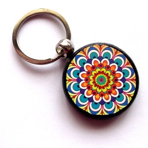 breloc pe lemn 48313, Geanta si husa, Accesorii genti, Breloc, Confectionarea bijuteriilor, Decoupage, transfer si tehnici servetel, ARTYNOS