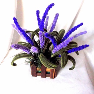 aranjament floral cu lavanda 48556 - casă & stil de viață - accesorii pentru decorat casa - suport de flori - buchete de flori - Artynos.ro