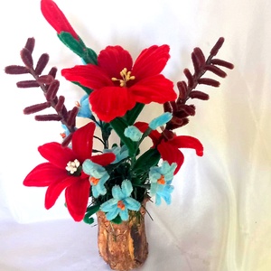 aranjament floral cu flori 48452 - casă & stil de viață - accesorii pentru decorat casa - suport de flori - buchete de flori - Artynos.ro