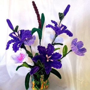 aranjament floral cu flori 48558 - casă & stil de viață - accesorii pentru decorat casa - suport de flori - buchete de flori - Artynos.ro