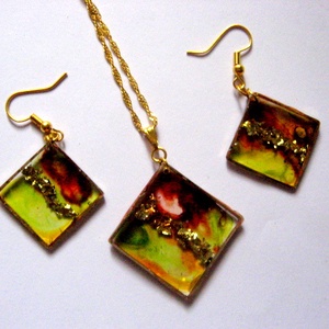 Set bijuterii cu rasina 50591, Bijuterii, Seturi de bijuterii, Confectionarea bijuteriilor, ARTYNOS