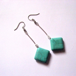 cercei turcoaz 50580, Bijuterii, Cercei, Cercei din pietre semipretioase, Confectionarea bijuteriilor, ARTYNOS