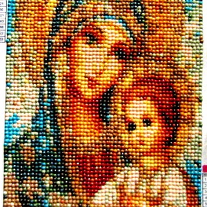 goblen cu diamante cu MAICA DOMNULUI 50530, Arte vizuale si accesorii , Imagini cu broderii, Tablou textil din fetru, Confectionarea bijuteriilor, ARTYNOS