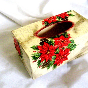 Cutie pt servetele de craciun 50632 - casă & stil de viață - accesorii pentru echipamente de bucătărie - accesorii de servire - inele șervețele masă, suport șervețel - Artynos.ro