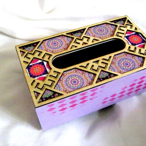 Cutie lemn pt servetele de hartie 50637, Casa & Stil de viata, Accesorii pentru echipamente de bucatarie, Accesorii de servire, Inele servetele masa, suport servetel, Decoupage, transfer si tehnici servetel, ARTYNOS