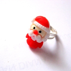 inel cu rasina cu mos craciun 50736 - Artynos.ro