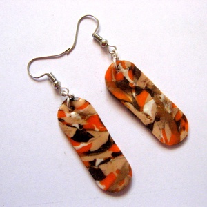 cercei fimo 50614, Bijuterii, Cercei, Cercei lungi, Decoupage, transfer si tehnici servetel, ARTYNOS